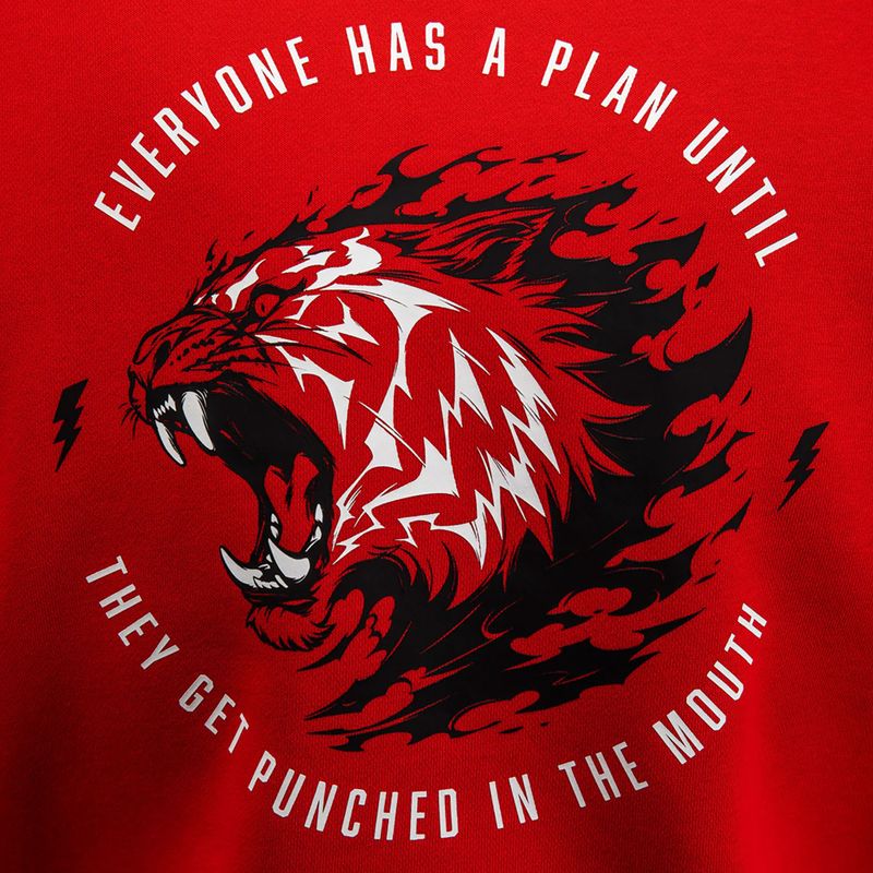 Кофта чоловіча Venum x Mike Tyson Tiger Hoodie intense red/deep black 8