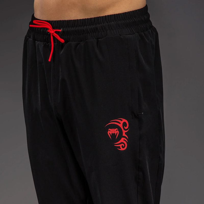Штани для тренувань чоловічі Venum x Mike Tyson Tiger Joggers deep black/intense red 5