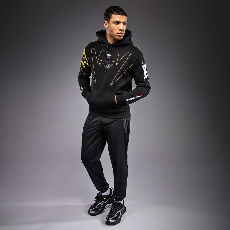 Кофта чоловіча Venum x TEKKEN 8 King Pullover Hoodie black/yellow 2