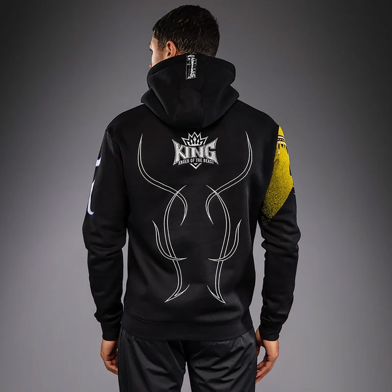 Кофта чоловіча Venum x TEKKEN 8 King Pullover Hoodie black/yellow 3