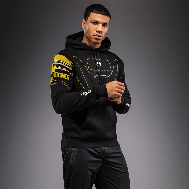 Кофта чоловіча Venum x TEKKEN 8 King Pullover Hoodie black/yellow 4