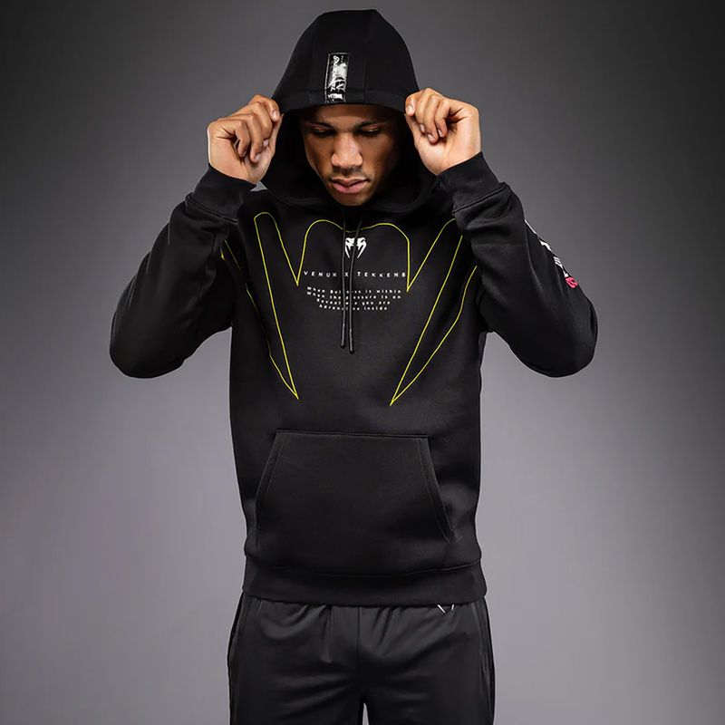 Кофта чоловіча Venum x TEKKEN 8 King Pullover Hoodie black/yellow 5