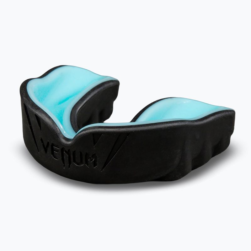 Одинарний захисник для щелепи Venum Challenger black/turquoise 3
