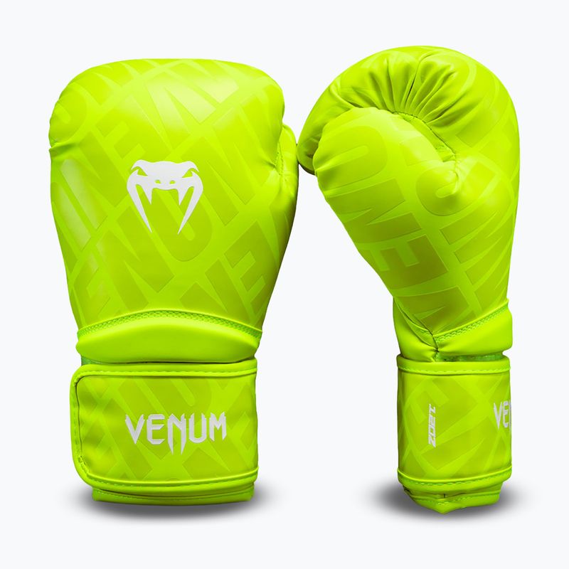 Рукавиці боксерські Venum Contender 1.5 XT 3D Boxing neon yellow 2