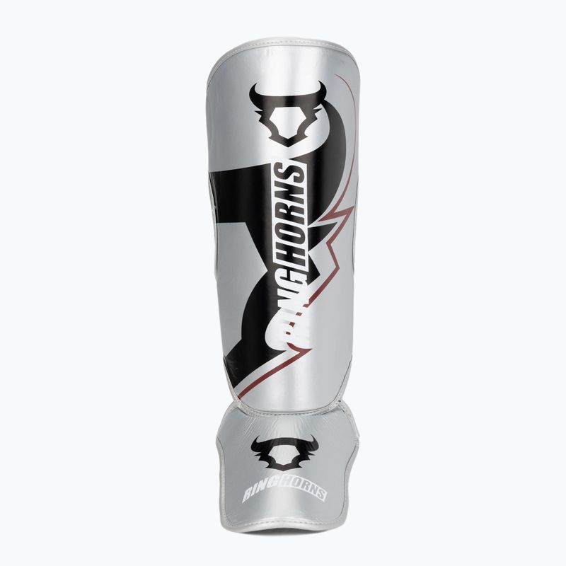 Захисники гомілки та стоп Venum Ringhorns Charger Shin silver/black 4