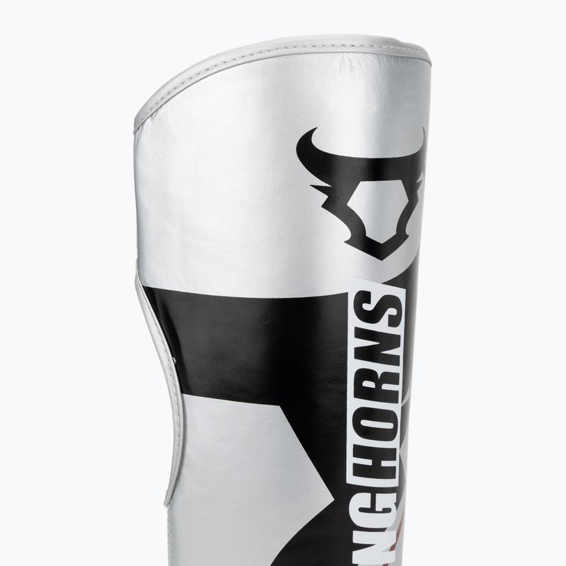 Захисники гомілки та стоп Venum Ringhorns Charger Shin silver/black 6