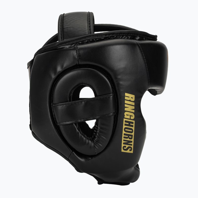 Шолом боксерський Venum Ringhorns Charger Headgear black/gold 2