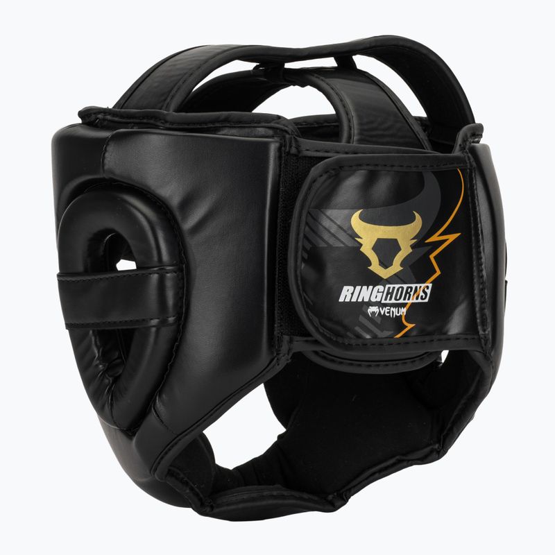 Шолом боксерський Venum Ringhorns Charger Headgear black/gold 3