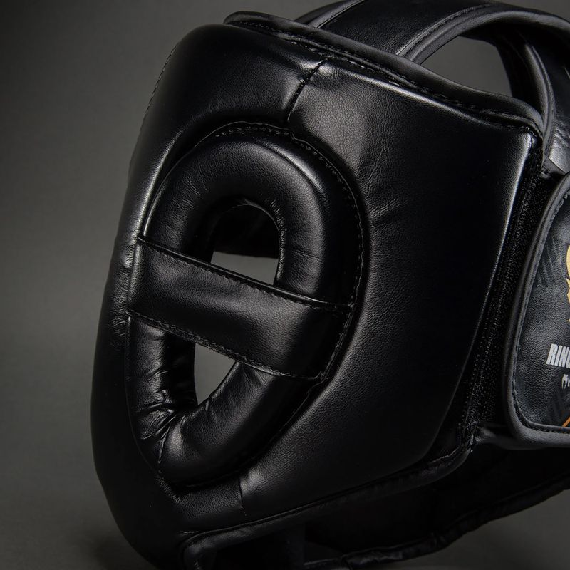 Шолом боксерський Venum Ringhorns Charger Headgear black/gold 4