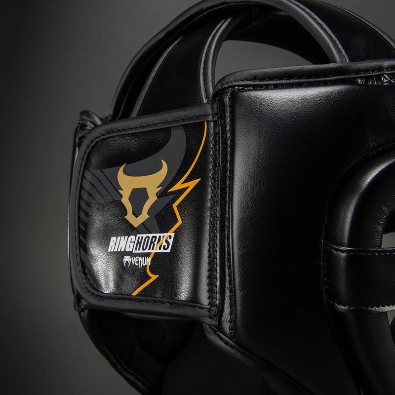 Шолом боксерський Venum Ringhorns Charger Headgear black/gold 5
