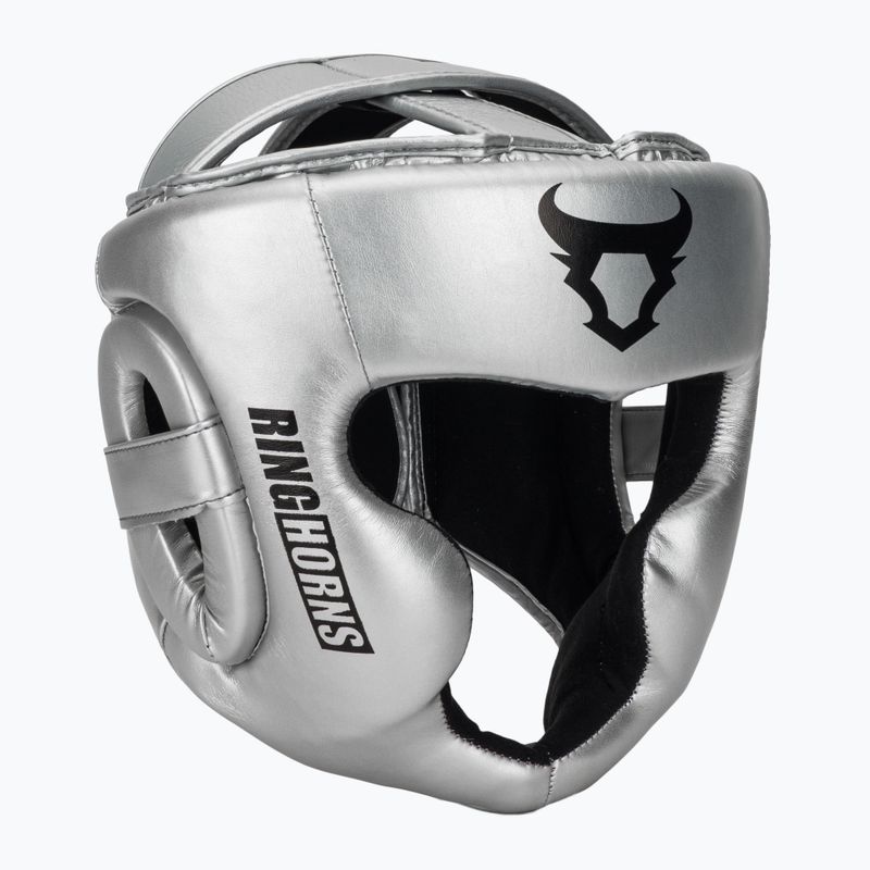 Шолом боксерський Venum Ringhorns Charger Headgear silver/black