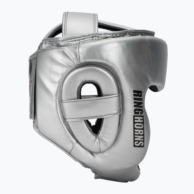 Шолом боксерський Venum Ringhorns Charger Headgear silver/black 2