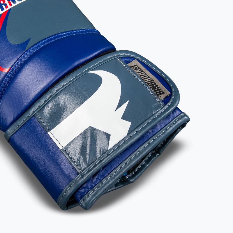 Рукавиці боксерські Venum Ringhorns Charger Boxing navy blue/red 4