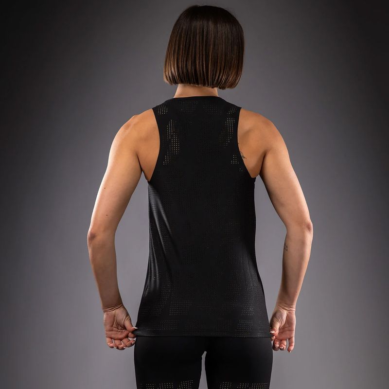 Футболка жіноча Venum Lazer Dry Tech black/yellow 3