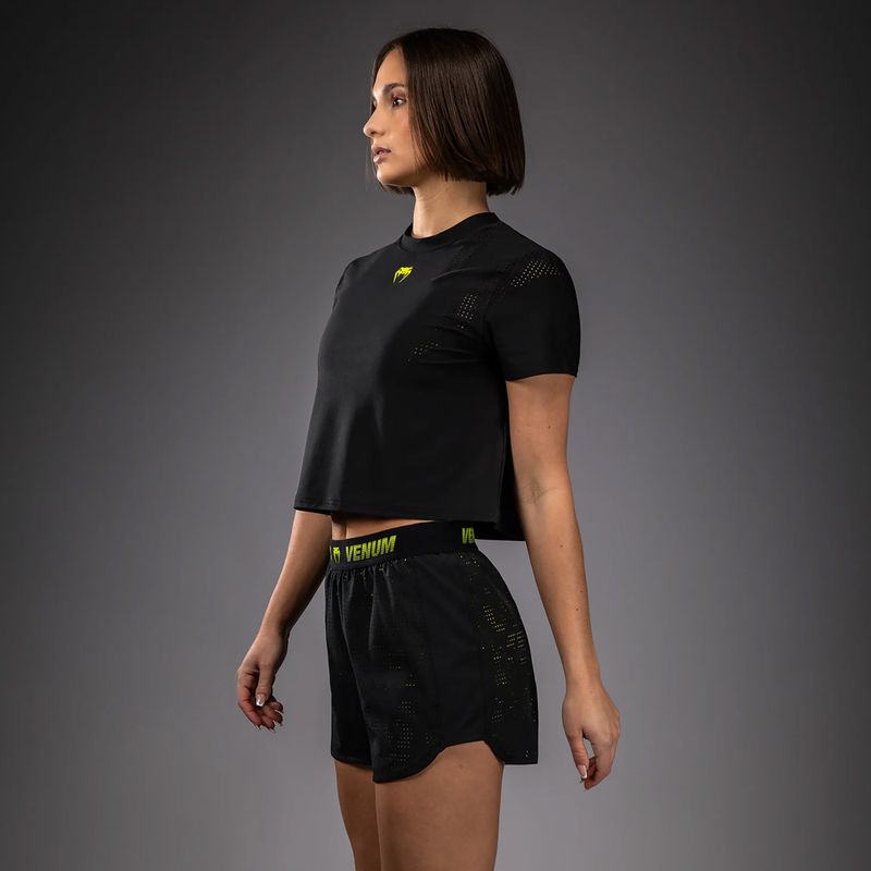 Шорти для тренувань жіночі Venum Lazer black/yellow 4