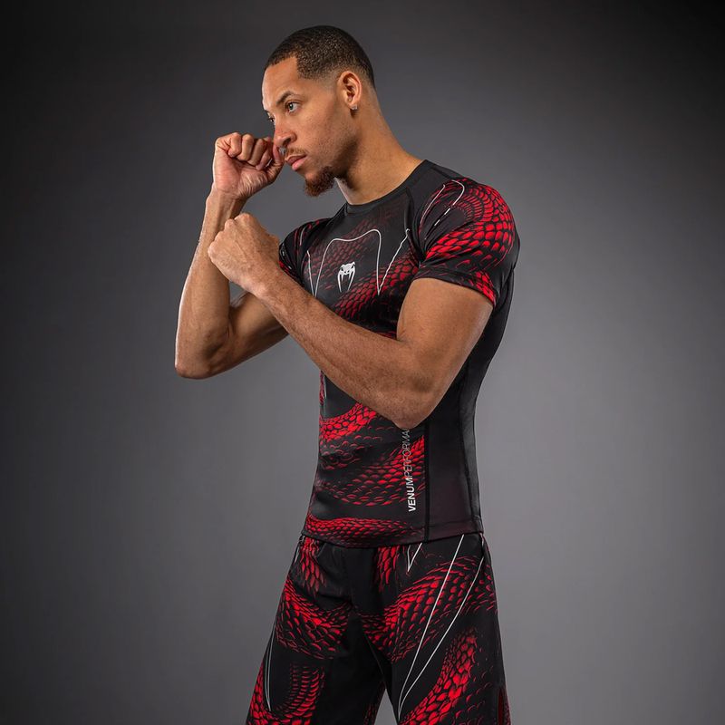 Рашгард чоловічий Venum Matupa Short Sleeve black/red/silver 4