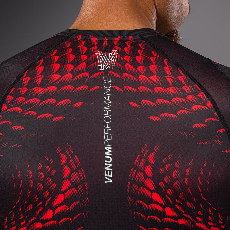 Рашгард чоловічий Venum Matupa Short Sleeve black/red/silver 5