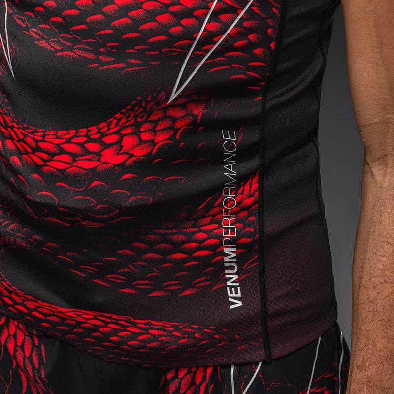 Рашгард чоловічий Venum Matupa Short Sleeve black/red/silver 6