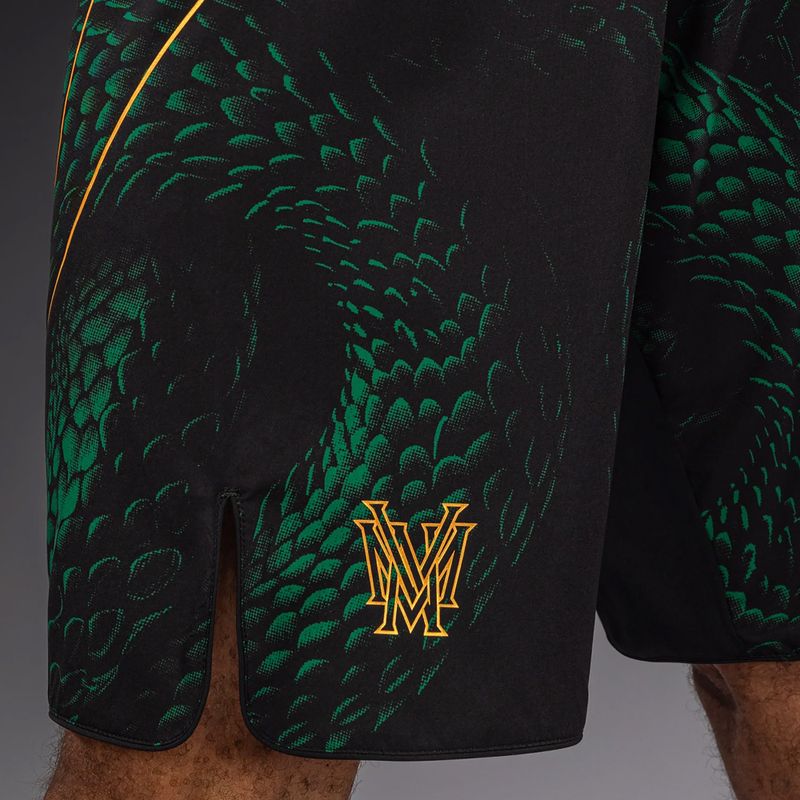 Шорти для тренувань чоловічі Venum Matupa Fightshorts black/green/gold 6