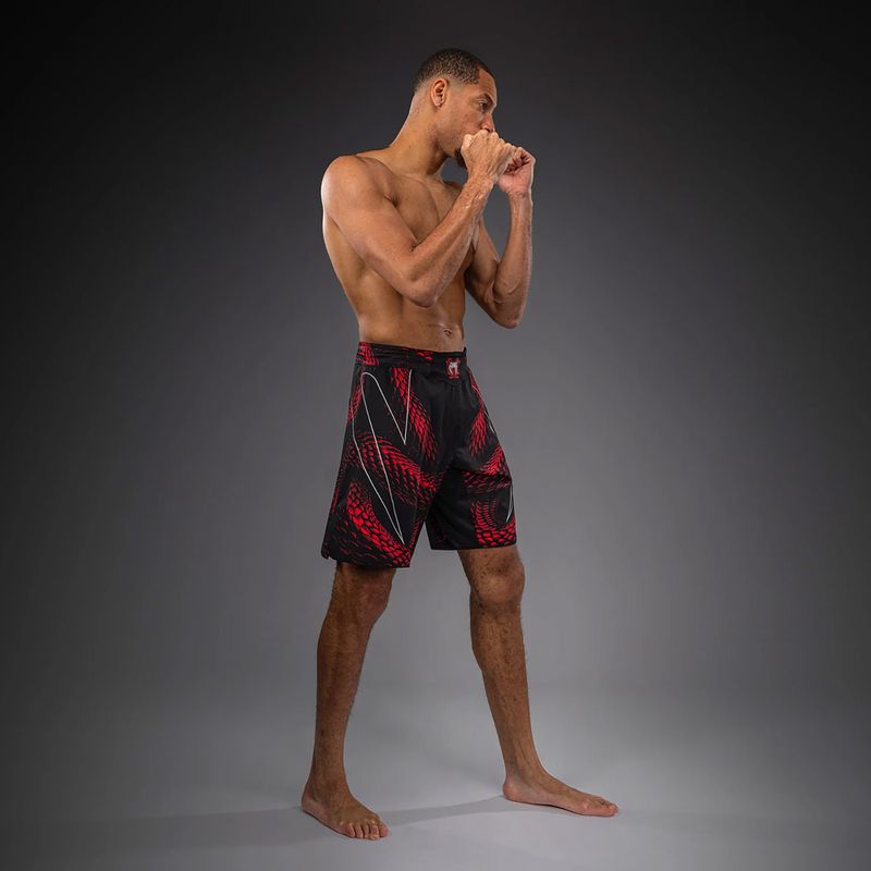 Шорти для тренувань чоловічі Venum Matupa Fightshorts black/red/silver 2