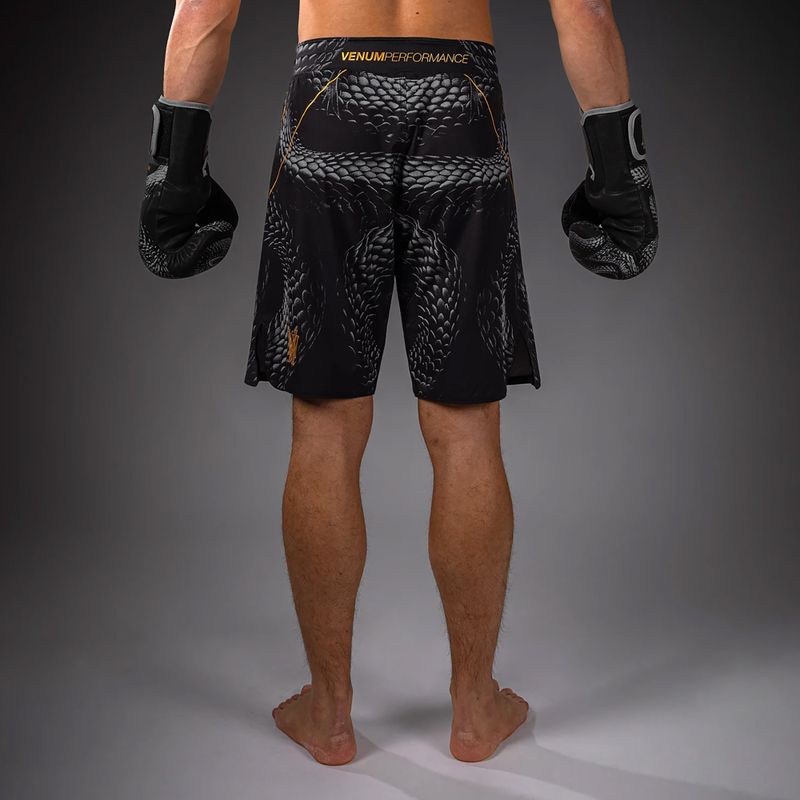 Шорти для тренувань чоловічі Venum Matupa Fightshorts black/grey/gold 3