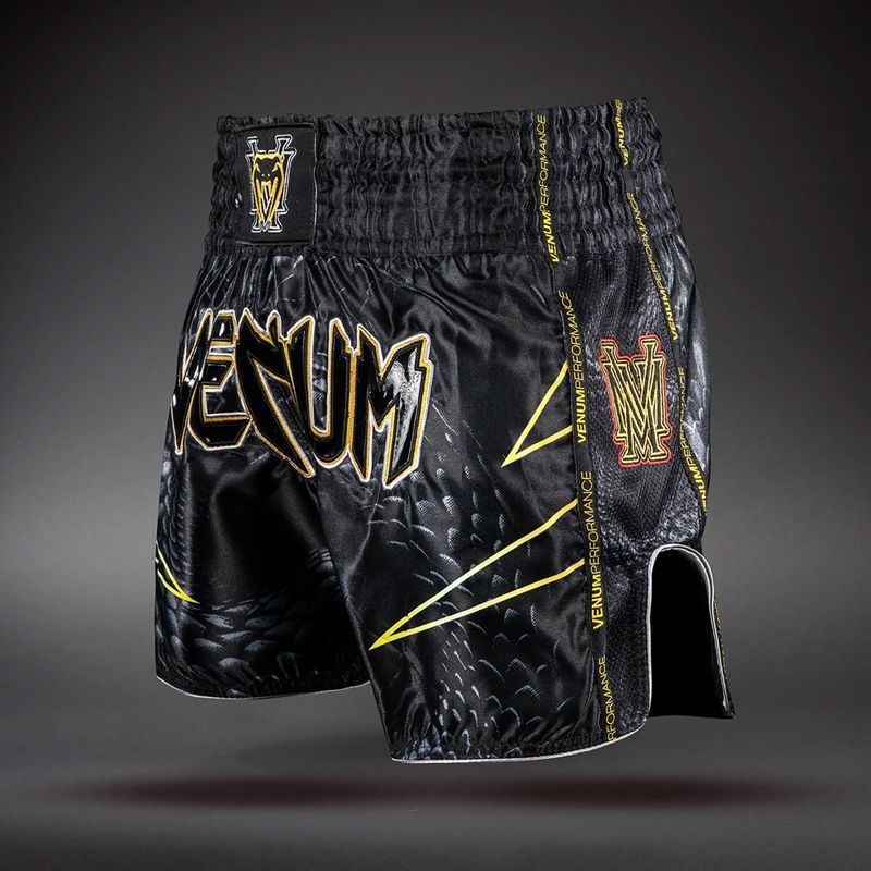 Шорти для тренувань чоловічі Venum Matupa Muay Thai black/grey/gold 3