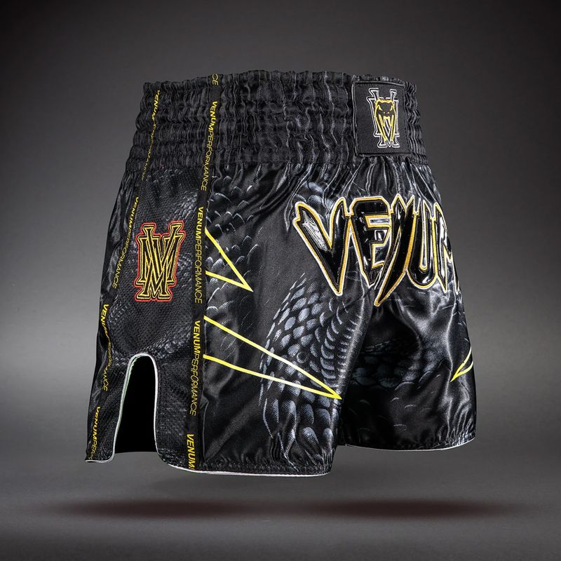 Шорти для тренувань чоловічі Venum Matupa Muay Thai black/grey/gold 4