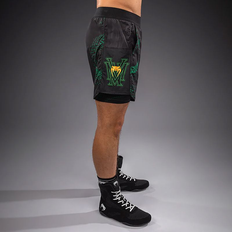 Шорти для тренувань чоловічі Venum Matupa Training black/green/gold 3