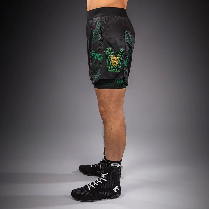 Шорти для тренувань чоловічі Venum Matupa Training black/green/gold 4