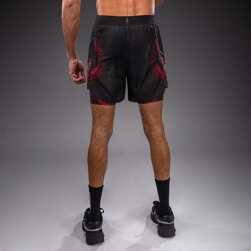 Шорти для тренувань чоловічі Venum Matupa Training black/red/silver 3