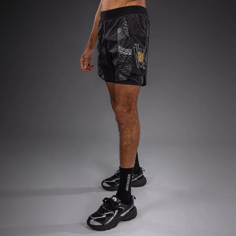 Шорти для тренувань чоловічі Venum Matupa Training black/grey/gold 4