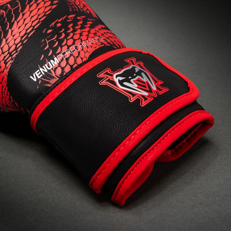 Рукавиці боксерські Venum Matupa Boxing black/red/silver 4