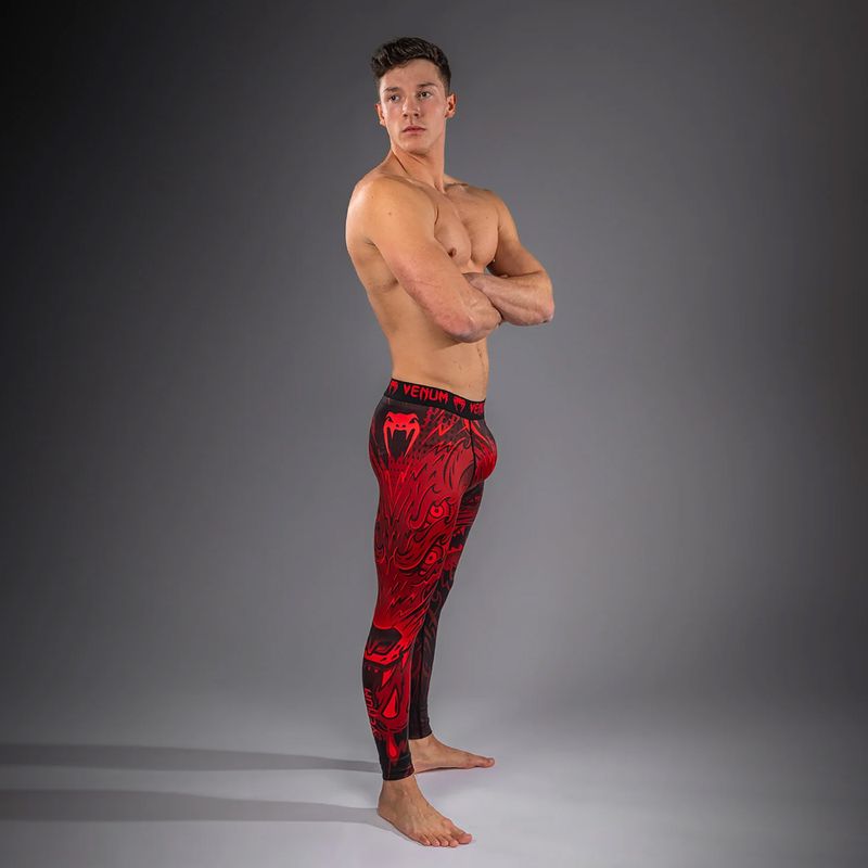 Легінси для тренувань чоловічі Venum Wolf Atak Spats black/red 2