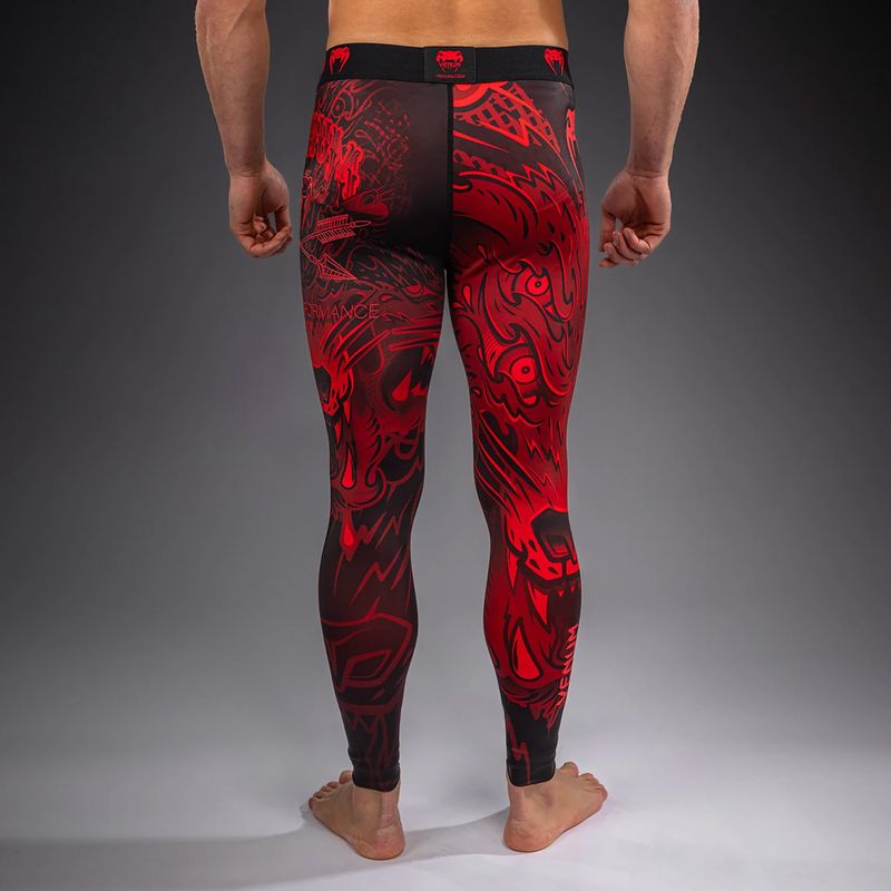 Легінси для тренувань чоловічі Venum Wolf Atak Spats black/red 3
