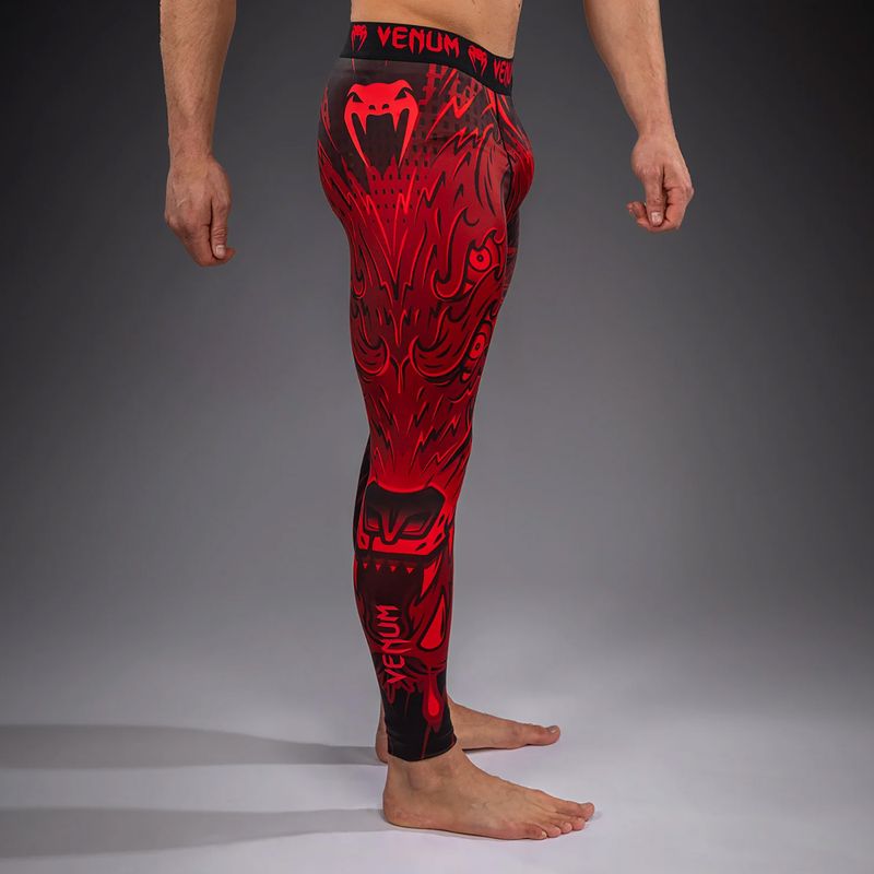 Легінси для тренувань чоловічі Venum Wolf Atak Spats black/red 5