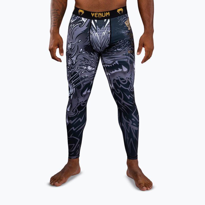Легінси для тренувань чоловічі Venum Wolf Atak Spats black/grey