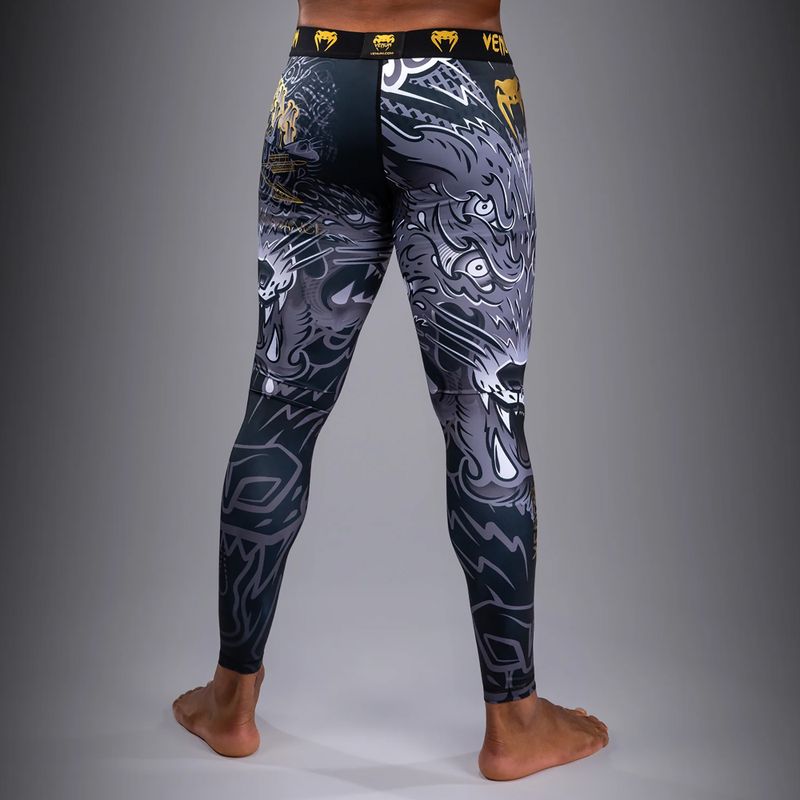 Легінси для тренувань чоловічі Venum Wolf Atak Spats black/grey 2