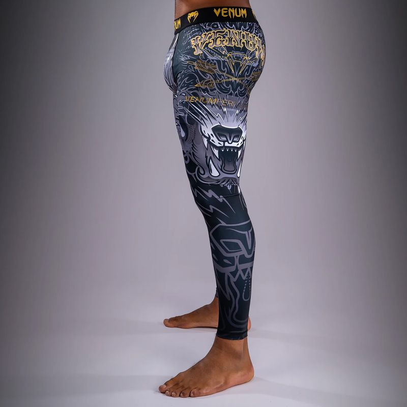 Легінси для тренувань чоловічі Venum Wolf Atak Spats black/grey 4