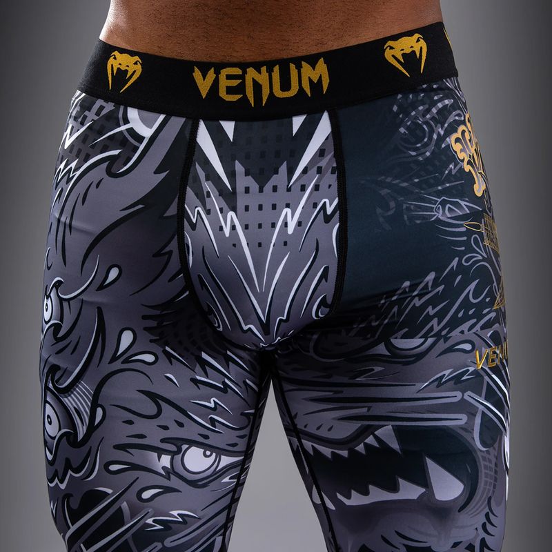 Легінси для тренувань чоловічі Venum Wolf Atak Spats black/grey 5