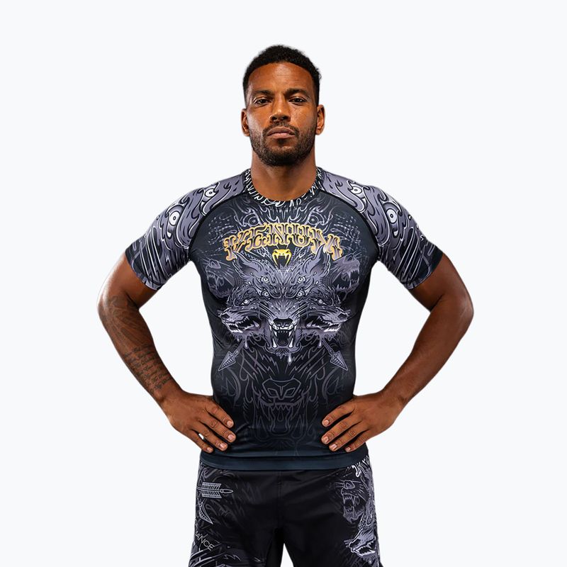 Рашгард чоловічий Venum Wolf Atak black/grey