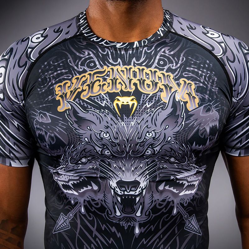 Рашгард чоловічий Venum Wolf Atak black/grey 4