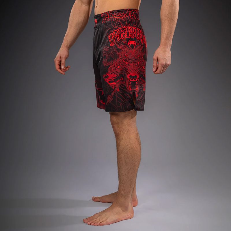 Шорти для тренувань чоловічі Venum Wolf Atak Fightshorts black/red 4