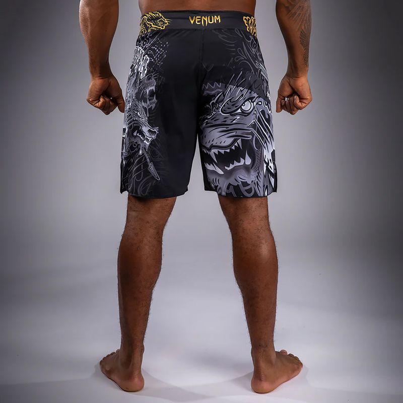 Шорти для тренувань чоловічі Venum Wolf Atak Fightshorts black/grey 3
