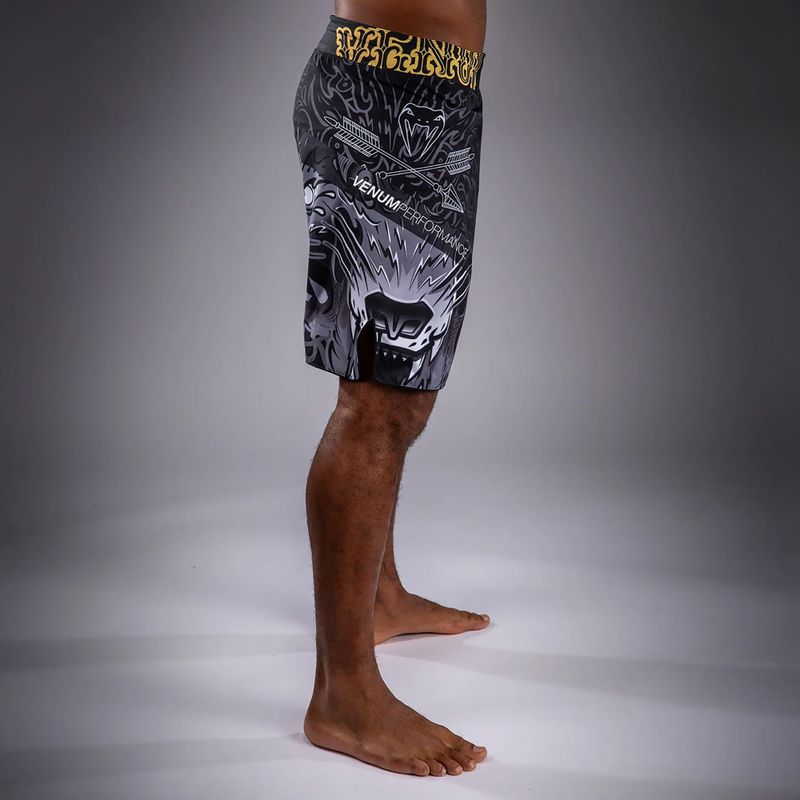 Шорти для тренувань чоловічі Venum Wolf Atak Fightshorts black/grey 4