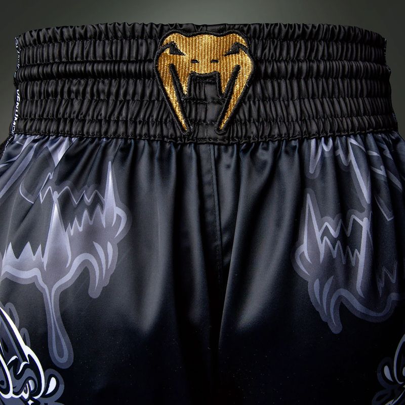 Шорти для тренувань чоловічі Venum Wolf Atak Muay Thai Shorts black/grey 6