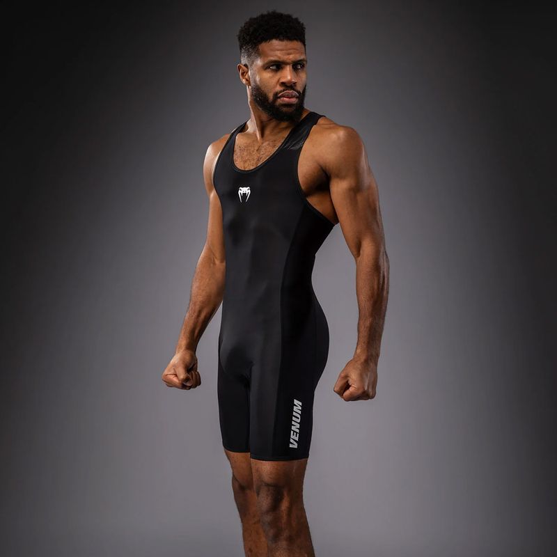 Комбінезон чоловічий Venum Challenger Wrestling Singlet black 3