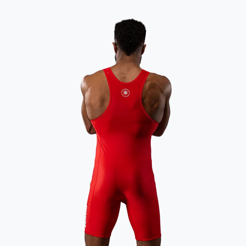 Комбінезон чоловічий Venum Challenger Wrestling Singlet red 2