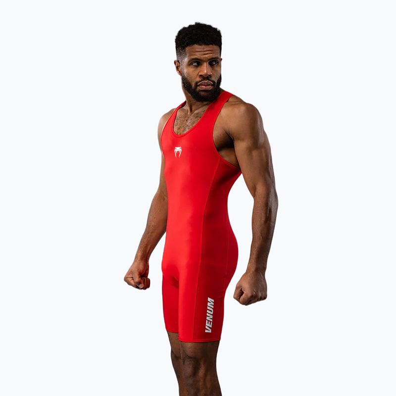 Комбінезон чоловічий Venum Challenger Wrestling Singlet red 3