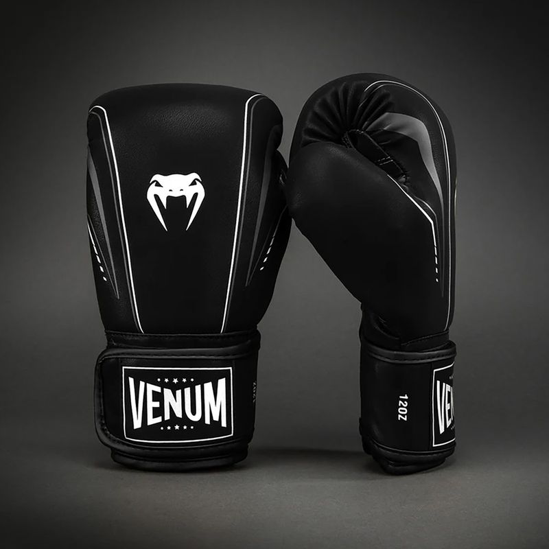 Рукавиці боксерські Venum Streamline Boxing black/white 2