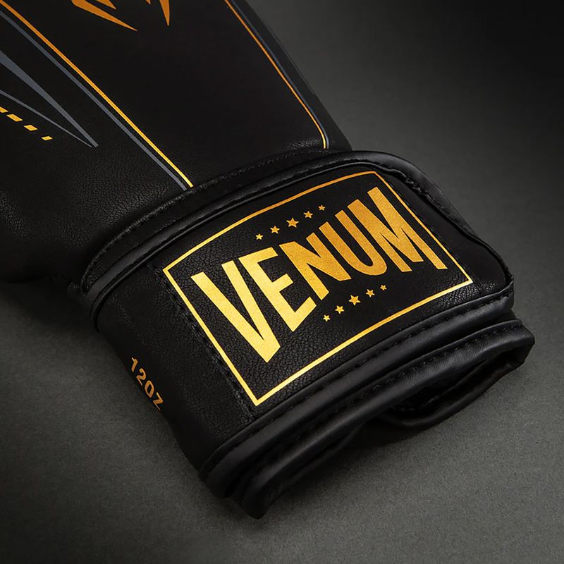 Рукавиці боксерські Venum Streamline Boxing black/gold 3
